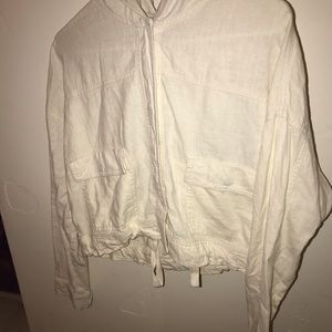 UNIONBAY linen blend button up jacket